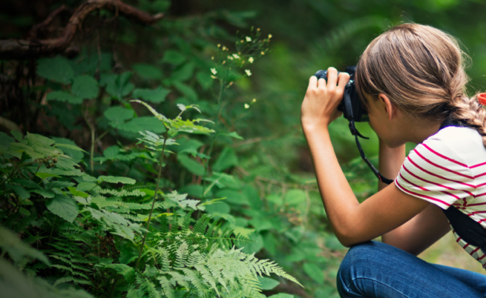 girl taking picture