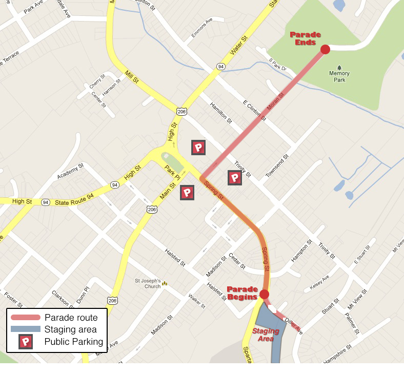 Map_Newton Parade Route