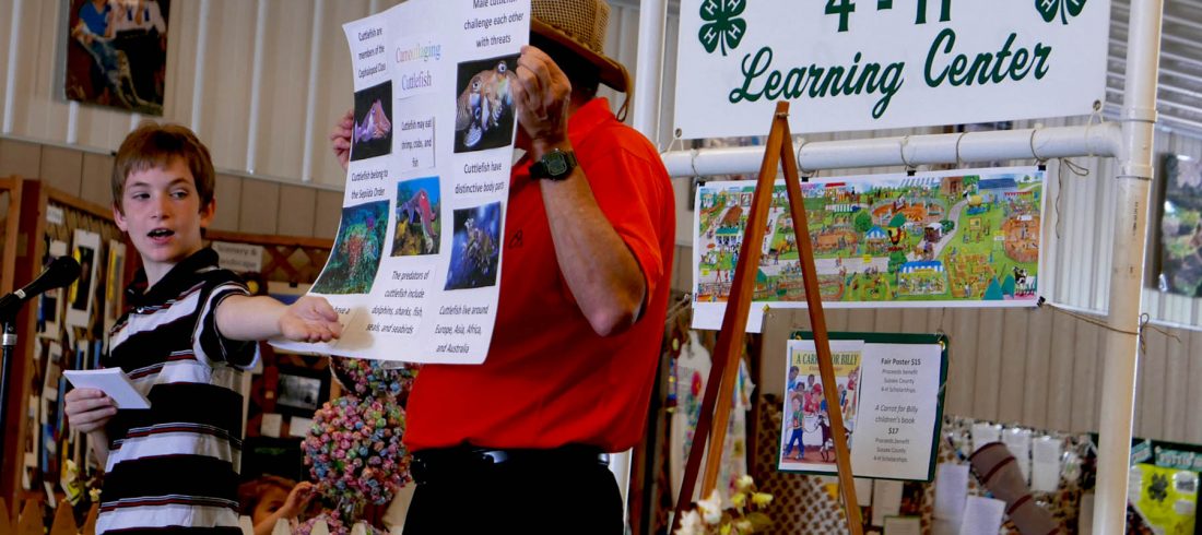 youth presenting at fair